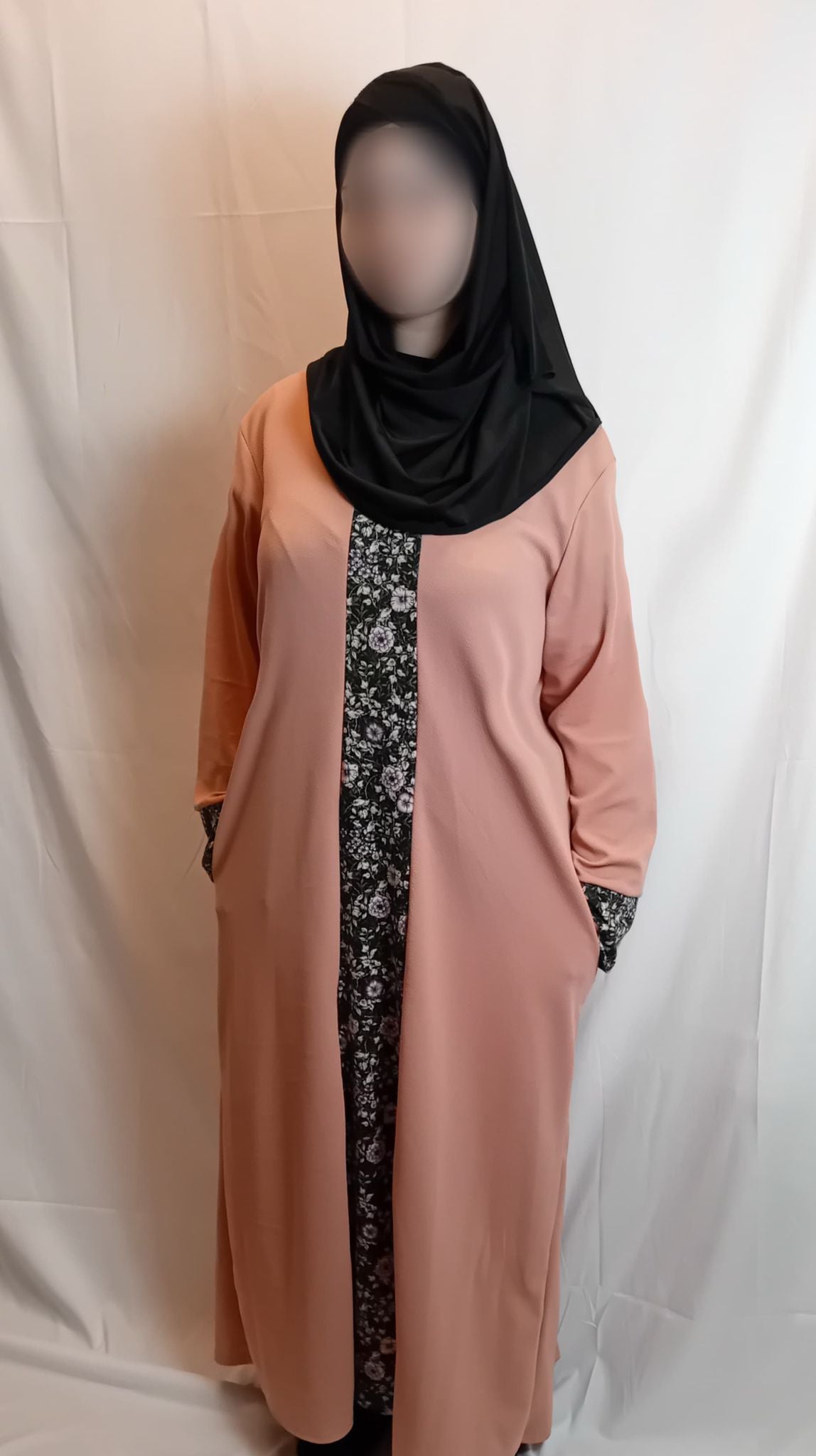 Desenli Abaya tek beden