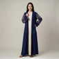 2-delige set kimono en abaya met bloemrijke borduursels, model jazz One size
