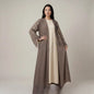 2-delige set kimono en abaya met bloemrijke borduursels, model jazz One size