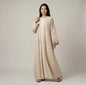 2-delige set kimono en abaya met bloemrijke borduursels, model jazz One size