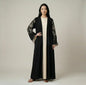 2-delige set kimono en abaya met bloemrijke borduursels, model jazz One size