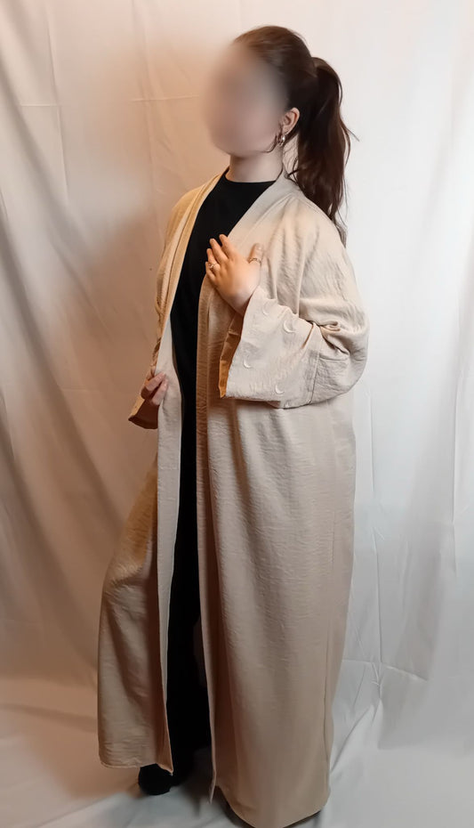 Hilal desenli Abaya tek beden