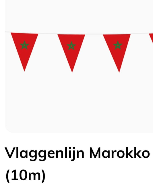 Vlaggenlijn Marokko 10 mtr