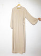 Abaya-jurk met strik en ballonmouwen